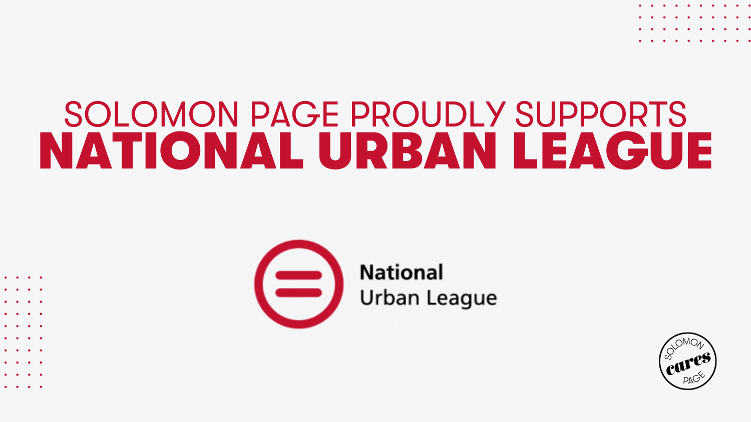 Solomon Page Proudly Supports National Urban League