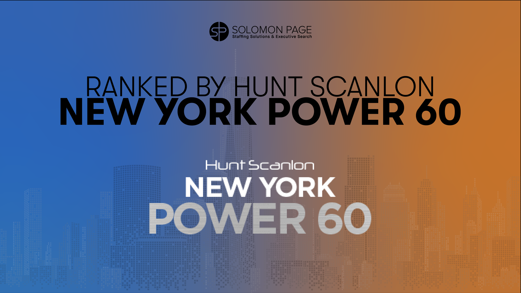 Solomon Page Named one of the New York Power 60 by Hunt Scanlon