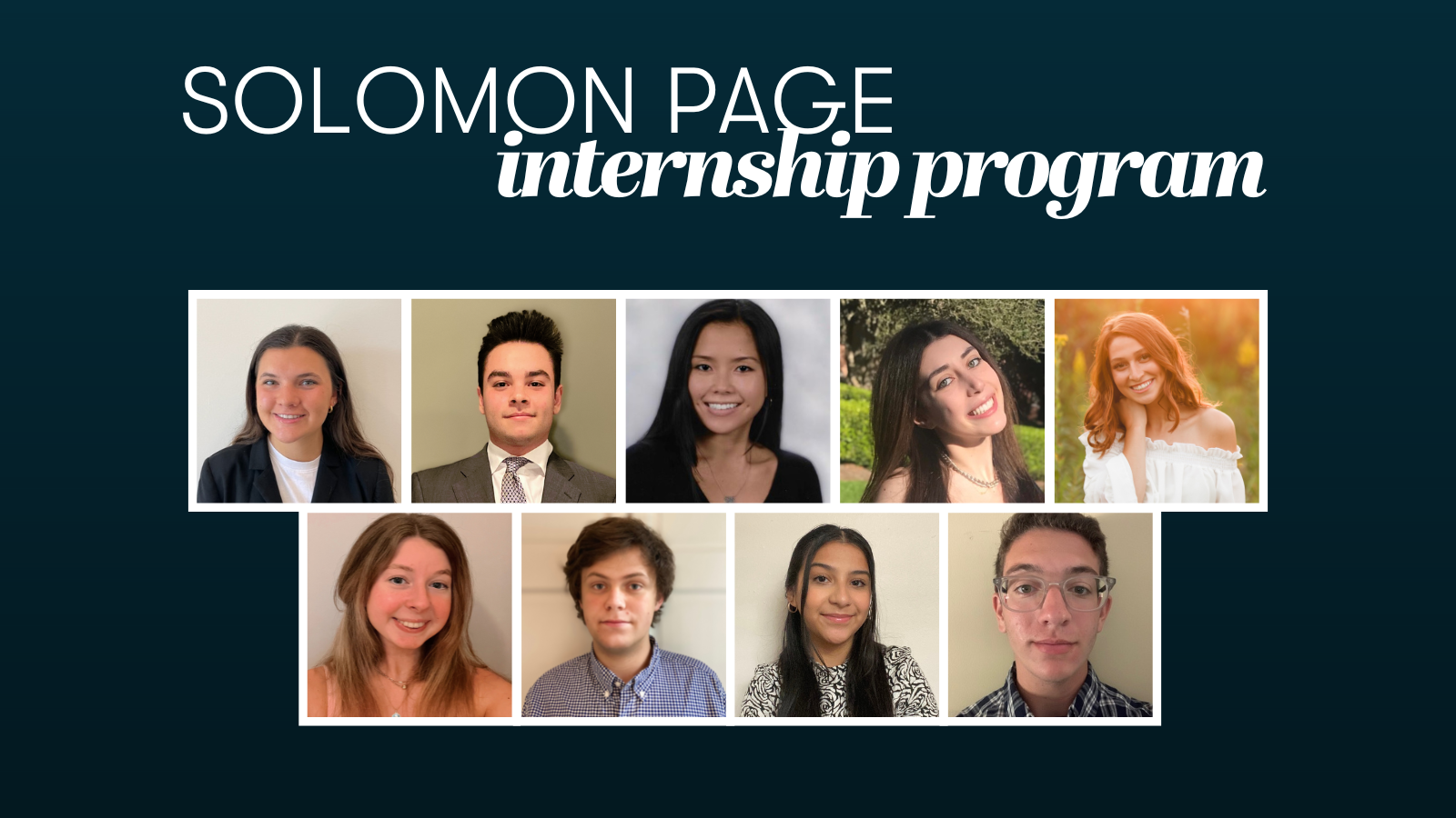 Solomon Page Internship Program