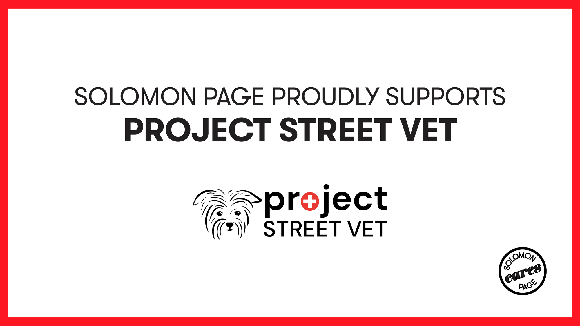 Solomon Page Proudly Supports Project Street Vet