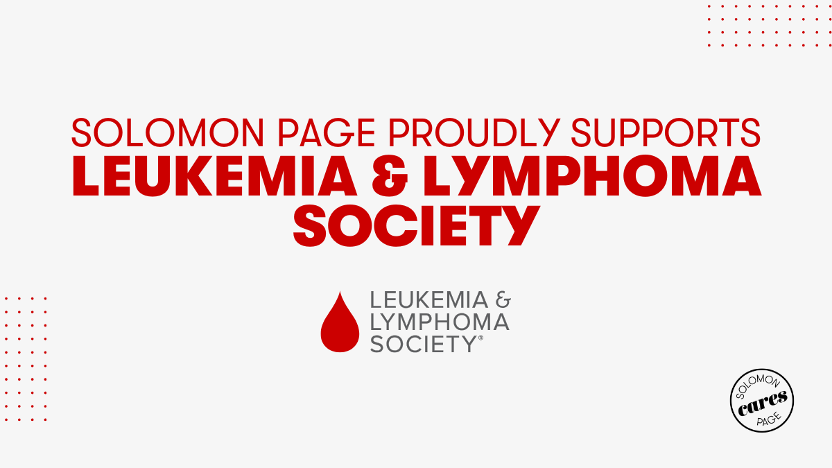 Solomon Page Proudly Supports Leukemia & Lymphoma Society