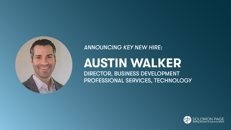 Solomon Page Expands Professional Services Team with Key New Hire Austin Walker