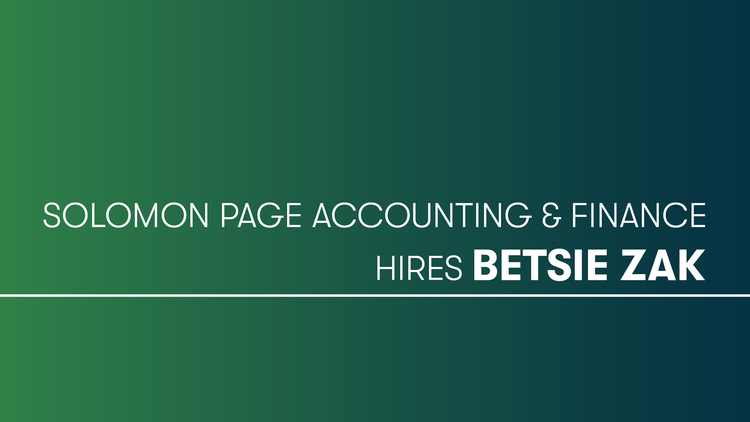 Solomon Page Expands Accounting & Finance Services throughout Florida