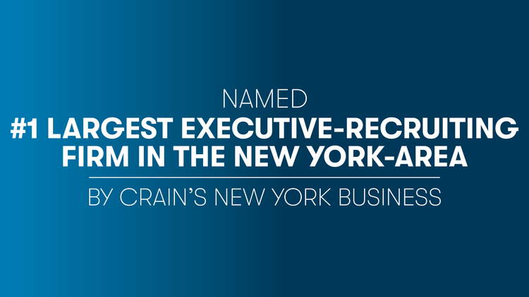 Named #1 Largest Executive-Recruiting Firm in the New York-Area