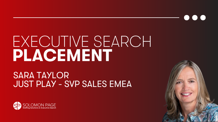 Solomon Page Places Sara Taylor as SVP-Sales, EMEA at Just Play
