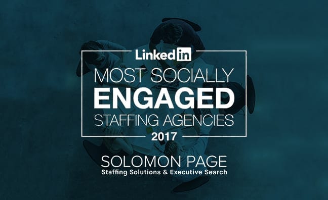 LinkedIn Names Solomon Page: One of the Top 25 Socially Engaged Staffing Agencies