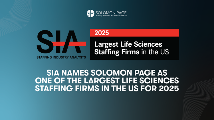 Solomon Page Named One of the Largest Life Sciences Staffing Firms in the United States for 2025