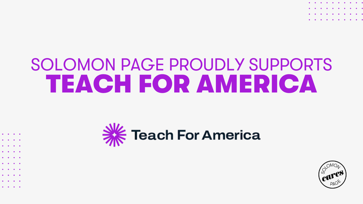Solomon Page Proudly Supports Teach For America